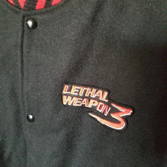 WARNER  Brothers Rare 1992 Lethal Weapon 3 Movie Varsity Jacket L - Picture 6 of 15